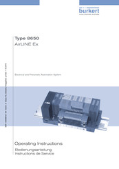 Burkert AirLINE Ex 8650 Operating Instructions Manual