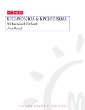 Keithley KPCI-PIO32IOA User Manual