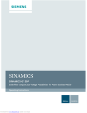 Siemens SINAMICS G120P Operating Instructions Manual