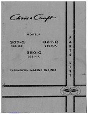 Chris-Craft 307-Q Manual