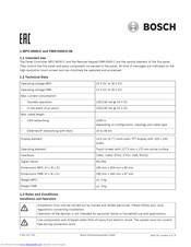 Bosch FMR-5000-C-08 Manual