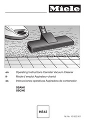 Miele SBAN0 Operating Instructions Manual