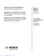 Bosch HDZBS301 Installation Manual