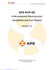 APS M1P-EU Installation And User Manual