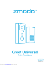 ZMODO Greet Universal Quick Start Manual