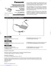 Panasonic CF-AA6413C Operating Instructions Manual