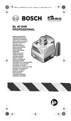 Bosch BL 40 VHR PROFESSIONAL Operating Instructions Manual