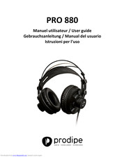 Prodipe PRO 880 User Manual