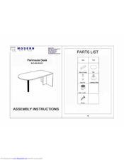 Modern Office MJ Assembly Instructions Manual