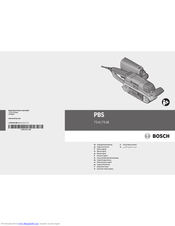 Bosch Pbs 75 Ae Manuals Manualslib