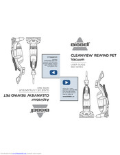 Bissell CLEANVIEW REWIND PET 1820 Series User Manual