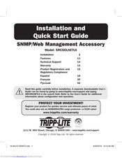 Tripp-Lite SRCOOLNETLX Installation And Quick Start Manual