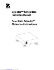 OHAUS DEFENDER D300EX Instruction Manual