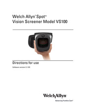 Welch Allyn Spot VS100 Directions For Use Manual