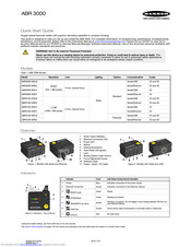 Banner ABR3106-WPU2 Quick Start Manual