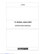 Planar CIU-003 Operating Manual