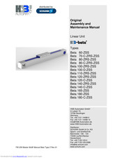 HSB Beta 140-C-ZSS Original Assembly And Maintenance Manual