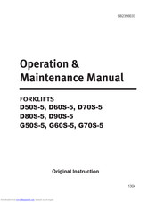 Doosan D80S-5 Operation & Maintenance Manual