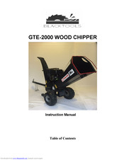 Black Tools GTE-2000 Instruction Manual