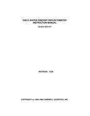 Campbell CS615 Instruction Manual