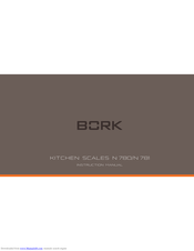BORK N 781 Instruction Manual