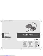 Bosch GAL 1830 W-DC Professional Original Instructions Manual