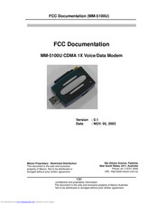 Maxon MM-5100U Manual