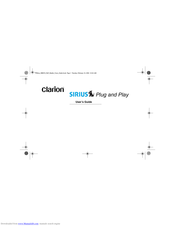 Clarion SIRIUS Plug and Play User Manual