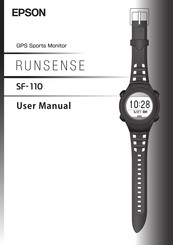 Epson Runsense SF-110 User Manual