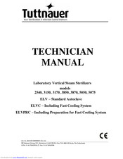 Tuttnauer 5075 Technician Manual