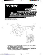 Taiyo R/C Jet Helio Owner's Manual