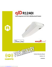 caenrfid Easy2Read qID R1240I Technical Information Manual