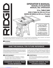 Ridgid R4512 Manuals | ManualsLib