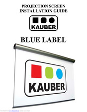 Kauber BLUE LABEL Installation Manual