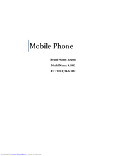 Argom Tech A1002 Manual