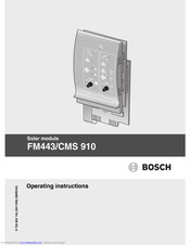Bosch FM443/CMS 910 Operating Instructions Manual