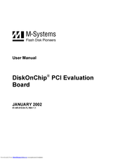 M-Systems Flash Disk Pioneers DiskOnChip User Manual