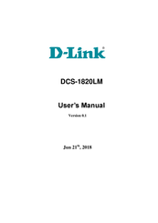 D-Link DCS-1820LM User Manual