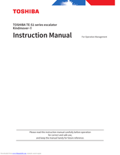 Toshiba TE-S1 series Instruction Manual