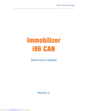 StarLine i96 CAN Short User Manual