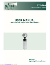 Biral BTD-200 User Manual