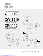 Lefroy Brooks CW-1110 Installation Instructions Manual
