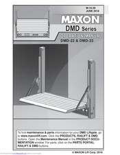 Maxon DMD -33 Operation Manual