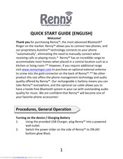 Olens Technology Renny Original Quick Start Manual