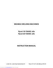 Linde Ryval 181 BASIC aXe Instruction Manual