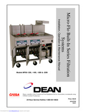 Dean MF90-12BI Installation, Operation & Maintenance Manual