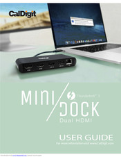 CalDigit Thunderbolt 3 miniDock User Manual