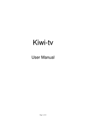 Nyx kiwi-tv User Manual
