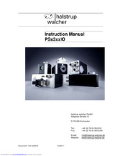 Halstrup-Walcher PS*3**IO series Instruction Manual