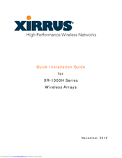 Xirrus XR-1230H Quick Installation Manual